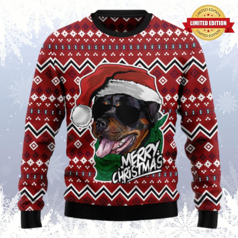 Rottweiler Merry Christmas Ugly Sweaters For Men Women