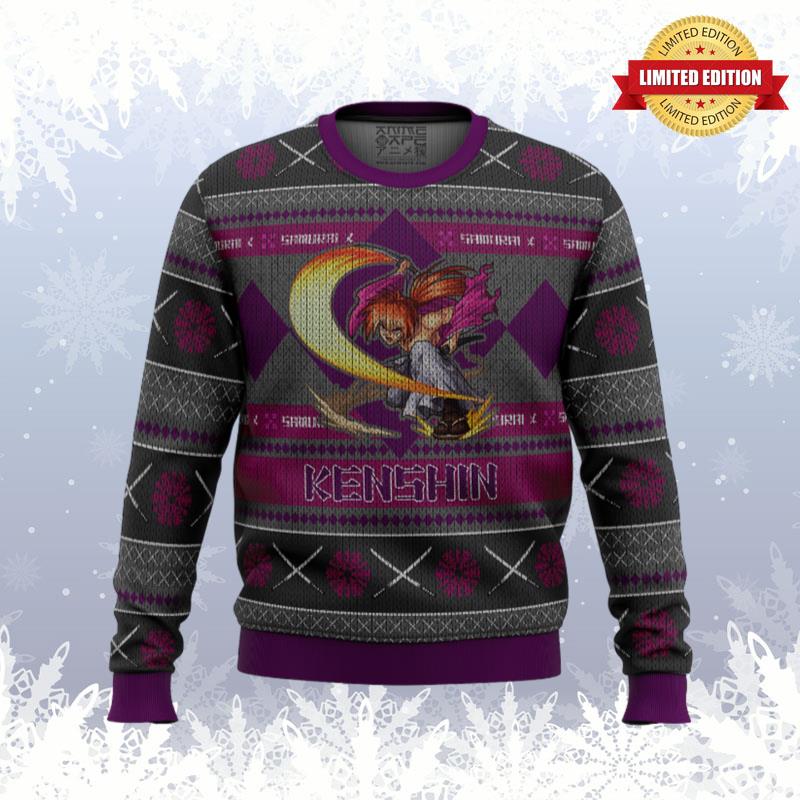 Rurouni Keshin Battousai Samurai X Ugly Sweaters For Men Women