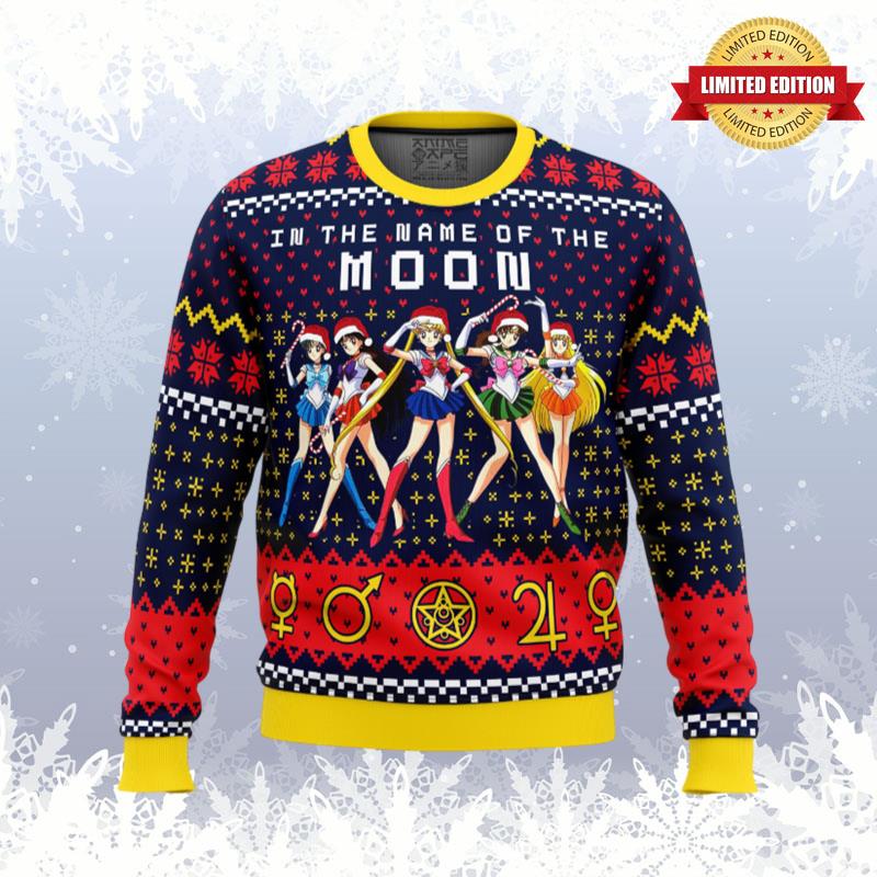 Sailor Moon In the Name of the Moon Ugly Sweaters For Men Women