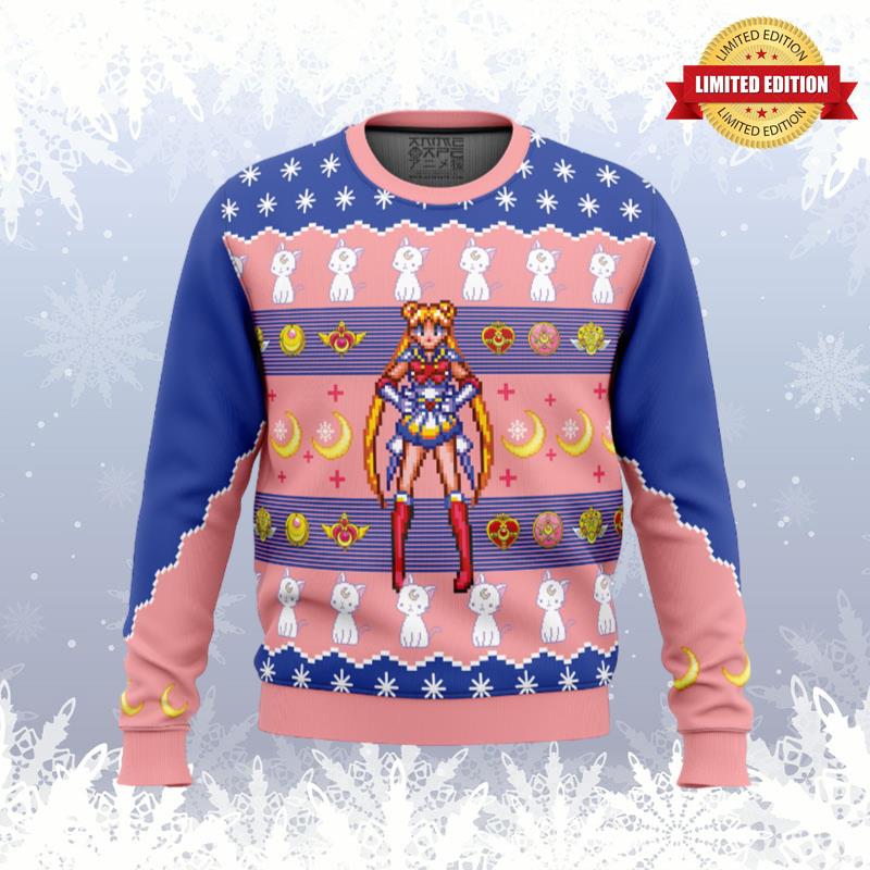 Sailor Moon Ugly Sweaters For Men Women - RugControl