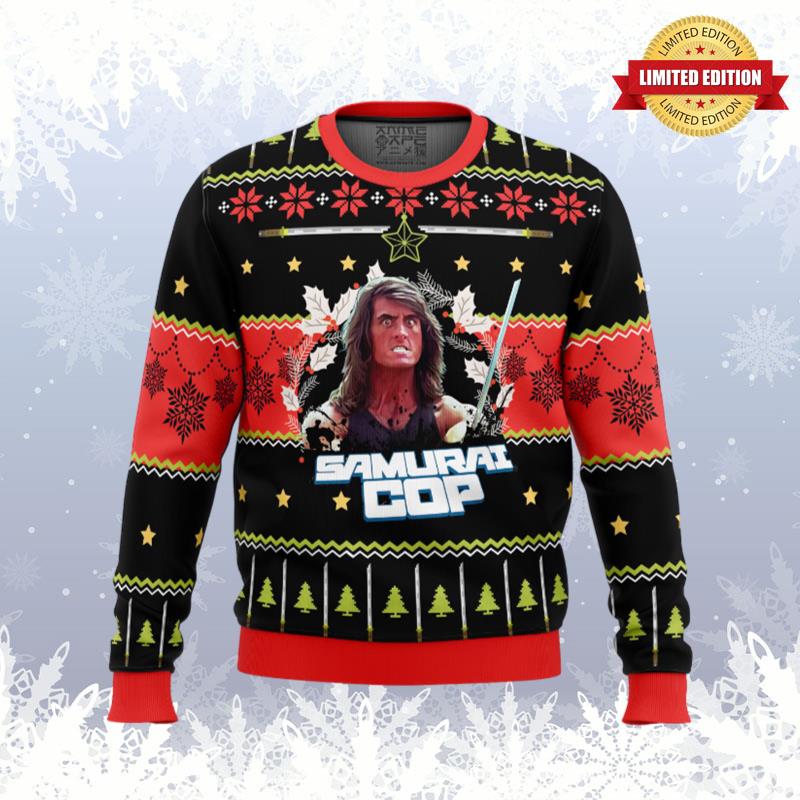 Samurai Cop Ugly Sweaters For Men Women