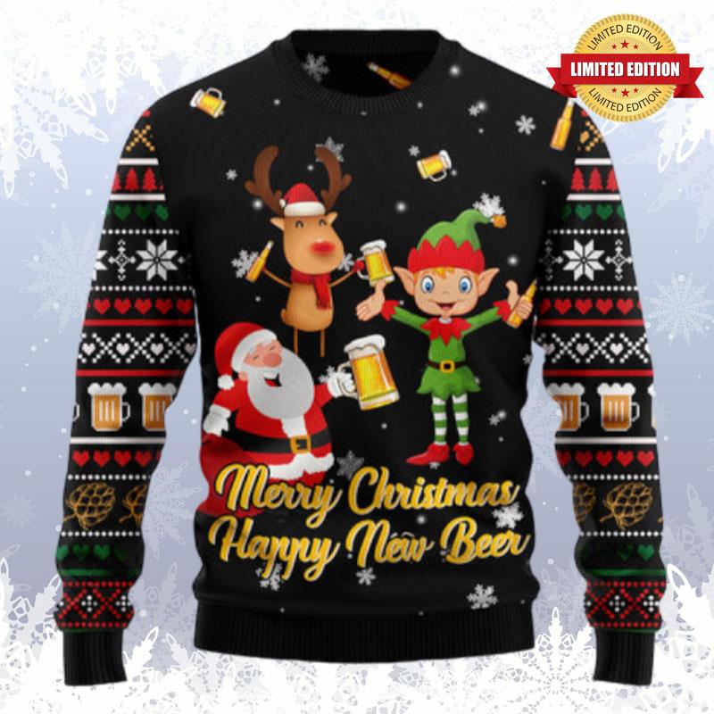 Santa Claus Happy Ugly Sweaters For Men Women