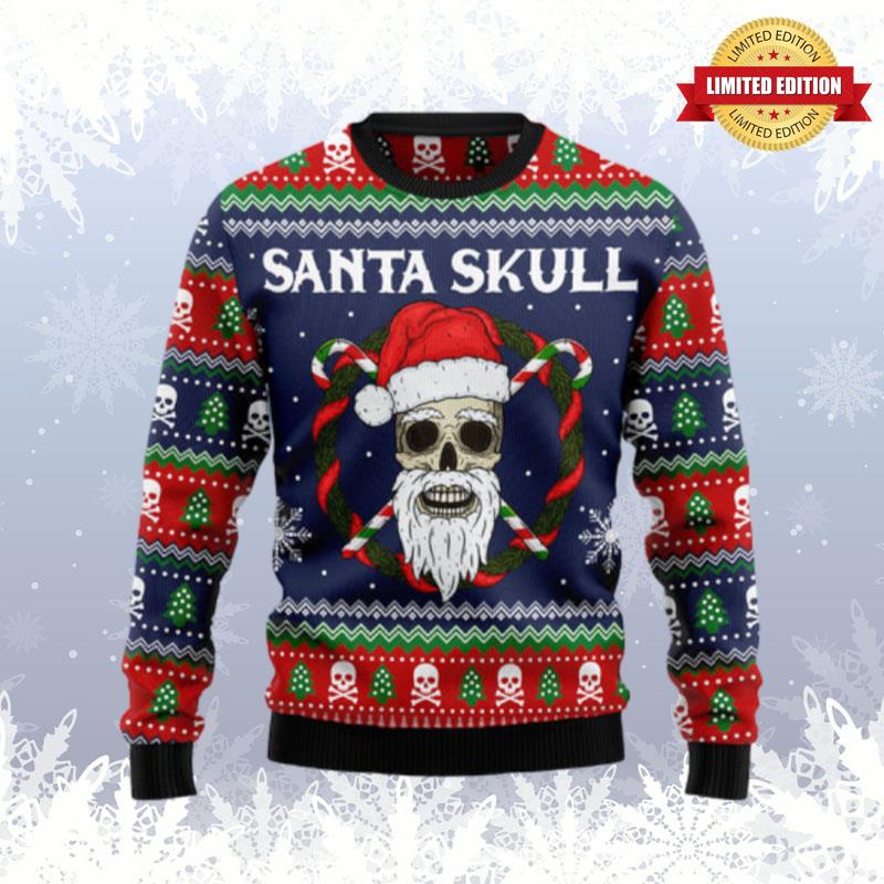 Santa Skull Ugly Sweaters For Men Women