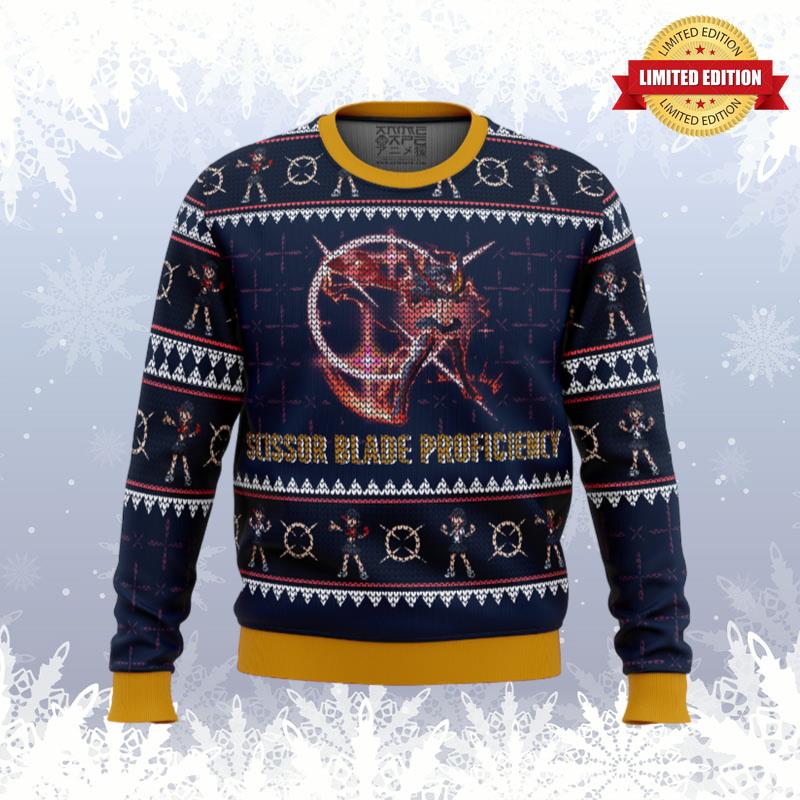 Scissor Blade Proficiency Matoi Ryuuko Kill la Kill Ugly Sweaters For Men Women