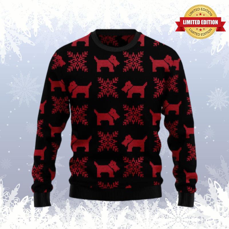 Scottish Terrier Christmas 2 Ugly Sweaters For Men Women