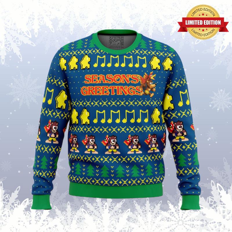 Season's Greetings Banjo-Kazooie Ugly Sweaters For Men Women