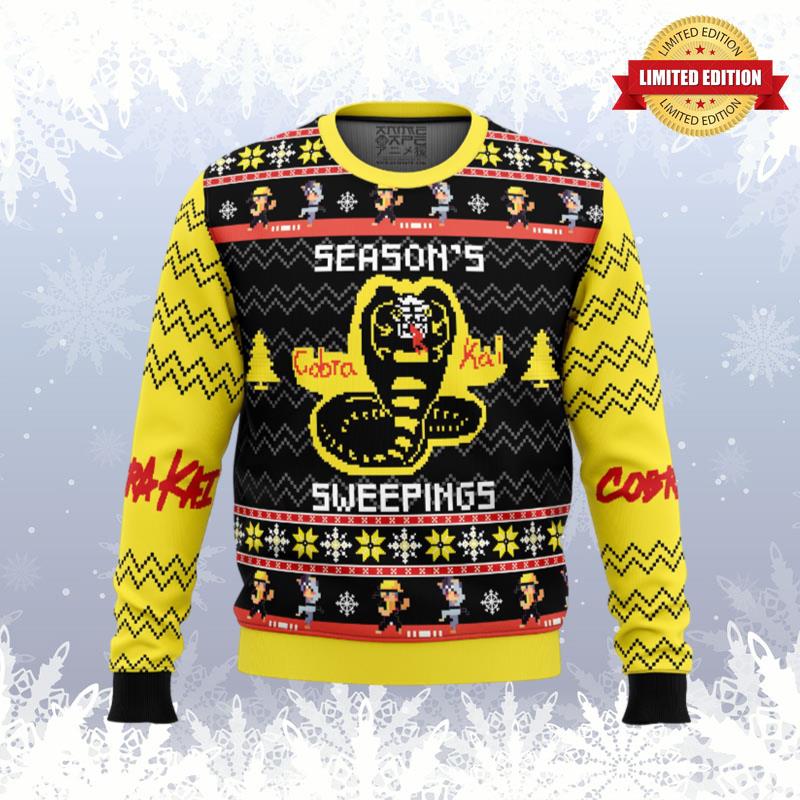 Season's Sweepings Cobra Kai Ugly Sweaters For Men Women