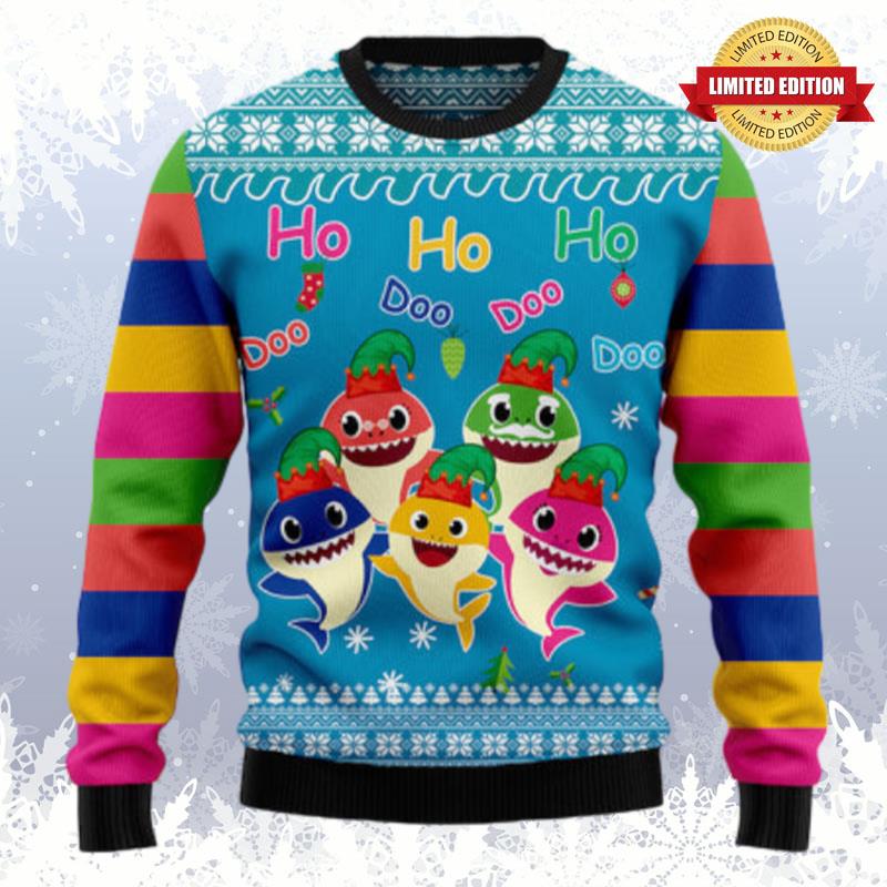 Shark Doo Doo Doo Ugly Sweaters For Men Women