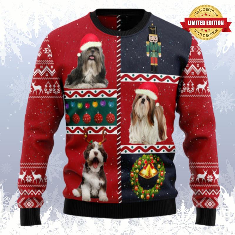 Shih Tzu Vintage Ugly Sweaters For Men Women