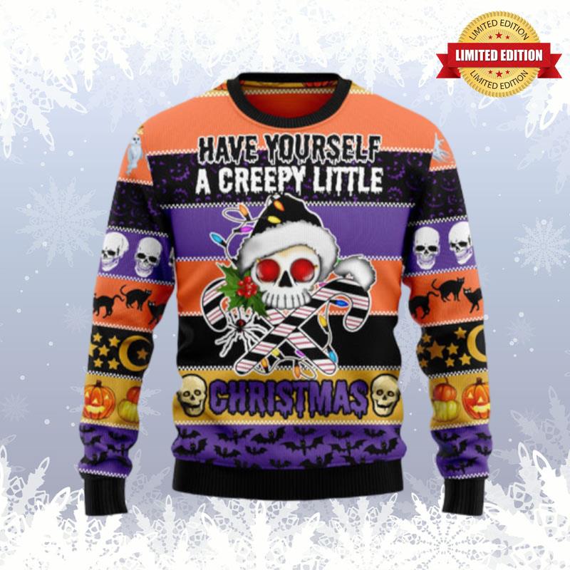 Skull Creepy Christmas Ugly Sweaters For Men Women