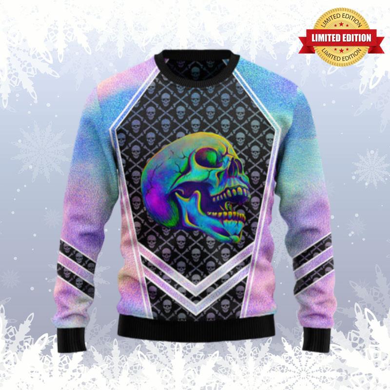 Skull Hologram Ugly Sweaters For Men Women