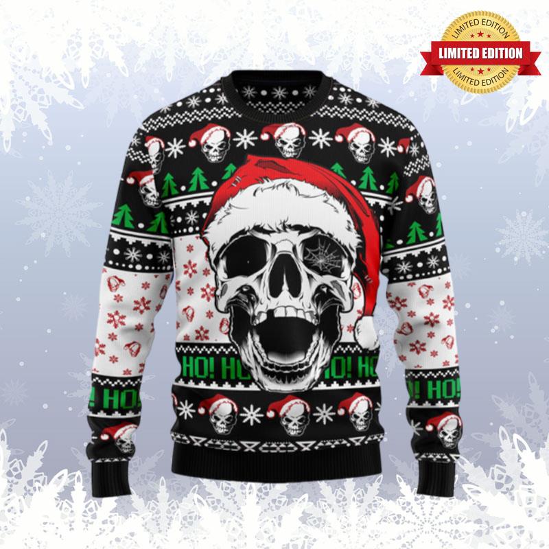 Skull Xmas Ugly Sweaters For Men Women