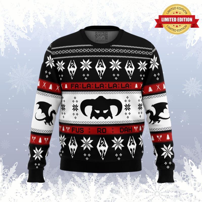 Skyrim Fusrodah Ugly Sweaters For Men Women