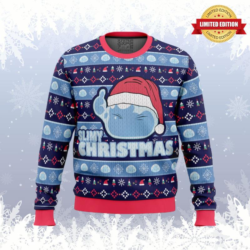 Slimy Christmas That time I got reincarnated as a slime Ugly Sweaters For Men Women