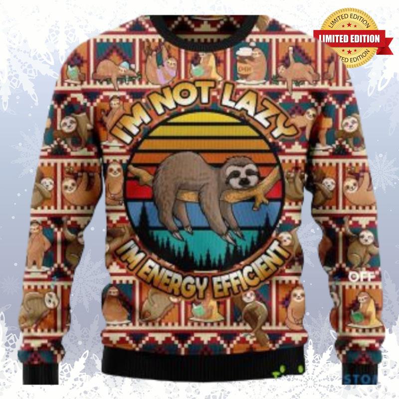 Sloth Christmas Ugly Sweaters For Men Women