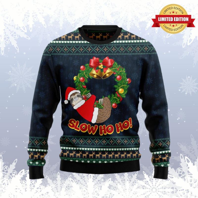 Sloth Slow Down Ugly Sweaters For Men Women