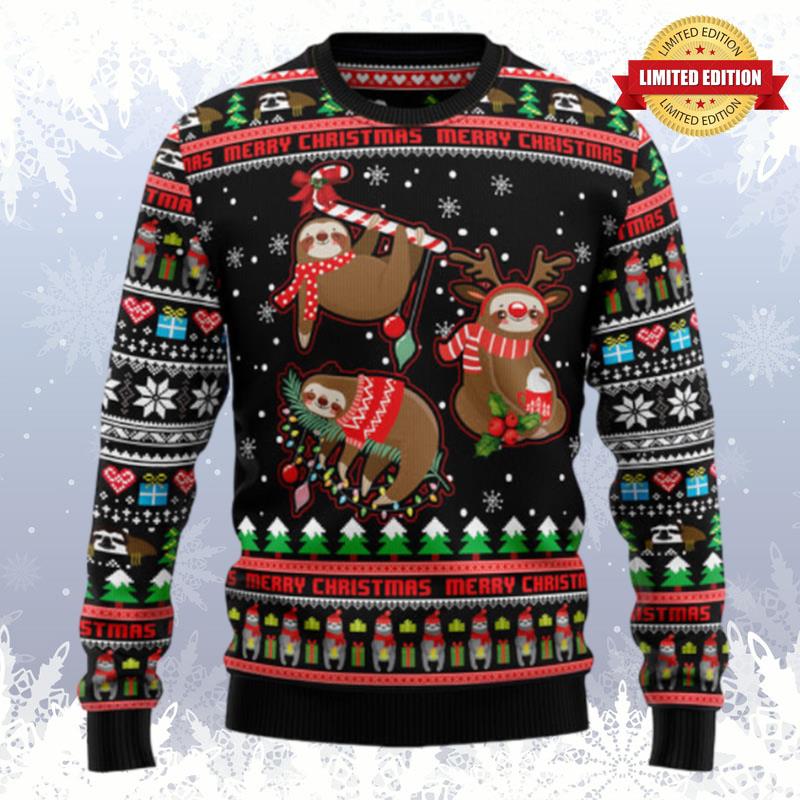 Sloth Xmas D1111 Ugly Sweaters For Men Women