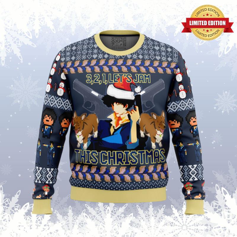 Spike Spiegel Cowboy Bebop Ugly Sweaters For Men Women