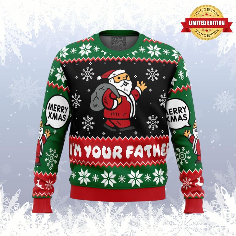 Spoiler Christmas Santa Claus Ugly Sweaters For Men Women