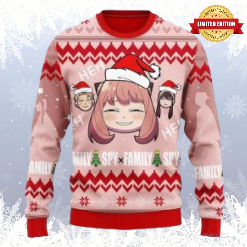 Spy And Family Knitted Christmas Ugly Sweaters For Men Women