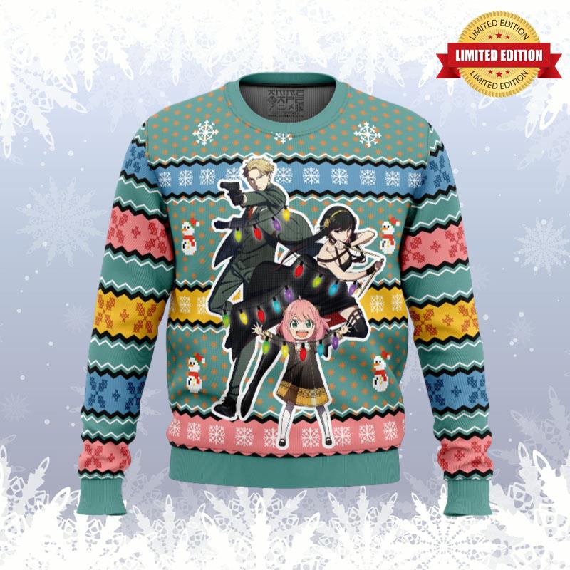 Spy Xmas Family Spy x Family Ugly Sweaters For Men Women