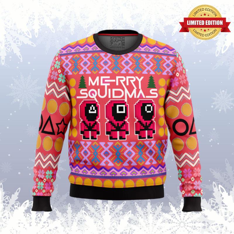 Squid Game Squidmas Ugly Sweaters For Men Women