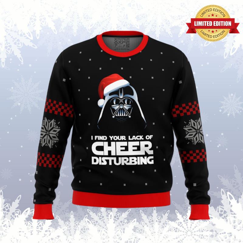 Star Wars Vader Lack of Cheer Ugly Sweaters For Men Women