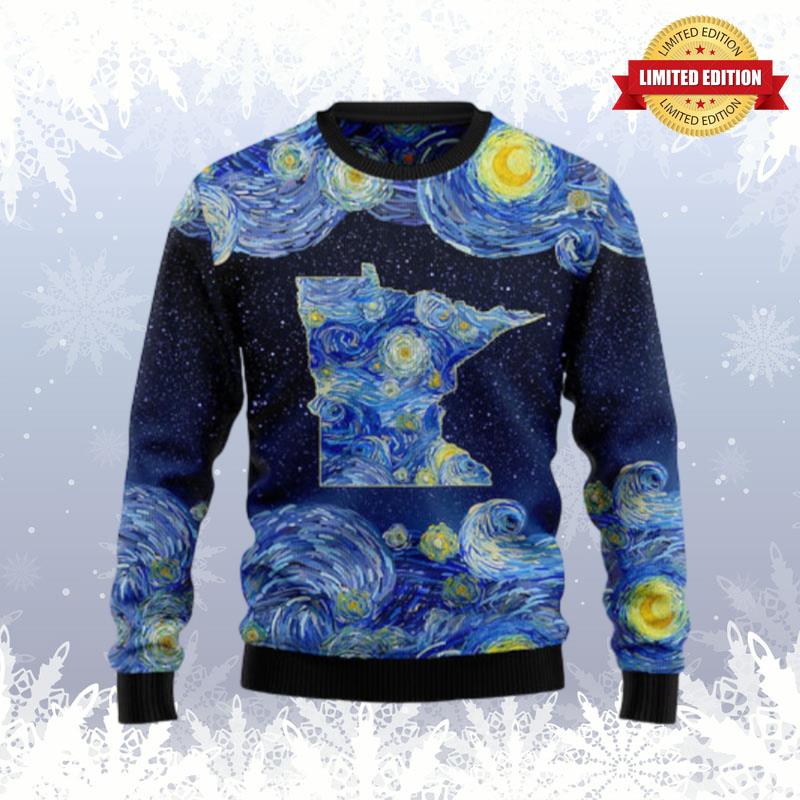 Starry Minnesota Ugly Sweaters For Men Women