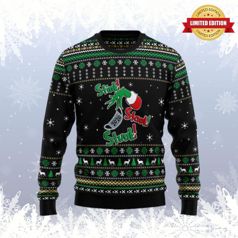 Stink Stank Stunk Grinch Ugly Sweaters For Men Women