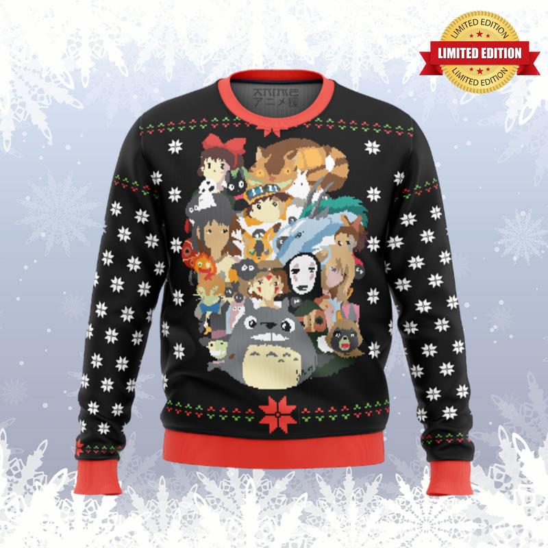 Studio Ghibli Xmas Main Ugly Sweaters For Men Women