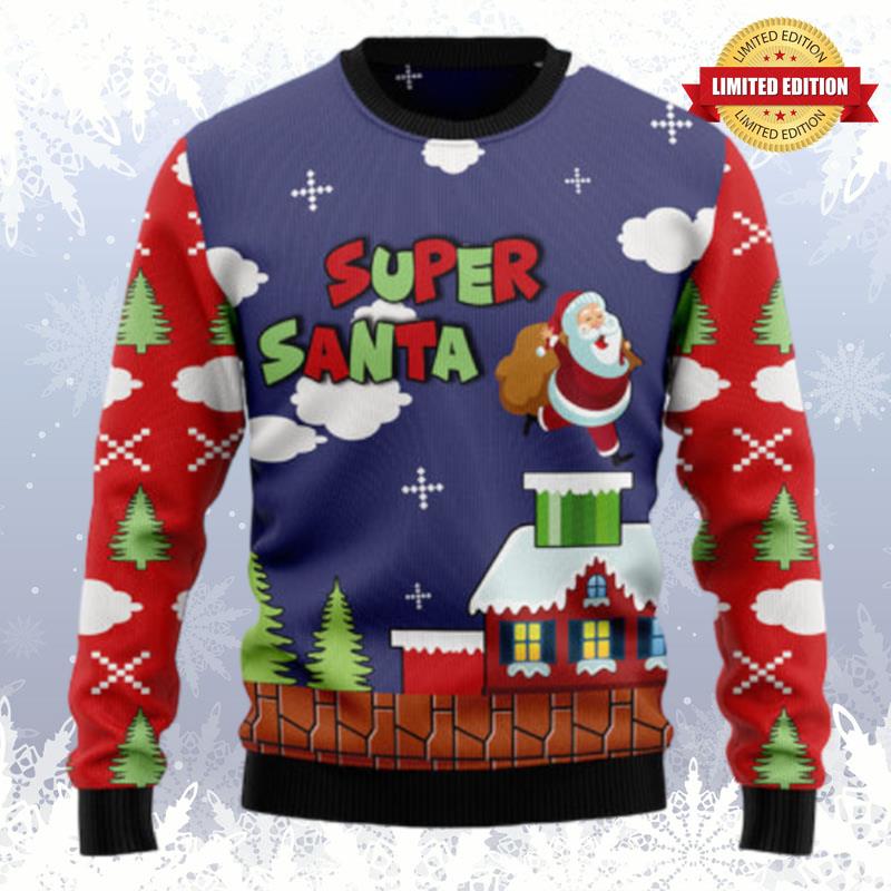 Super Santa Ugly Sweaters For Men Women