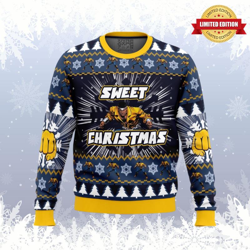Sweet Christmas Luke Cage Marvel Ugly Sweaters For Men Women