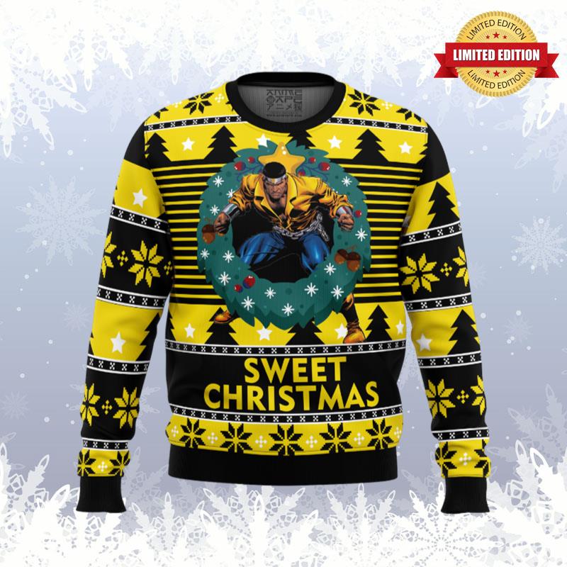 Sweet Christmas Luke Cage Ugly Sweaters For Men Women