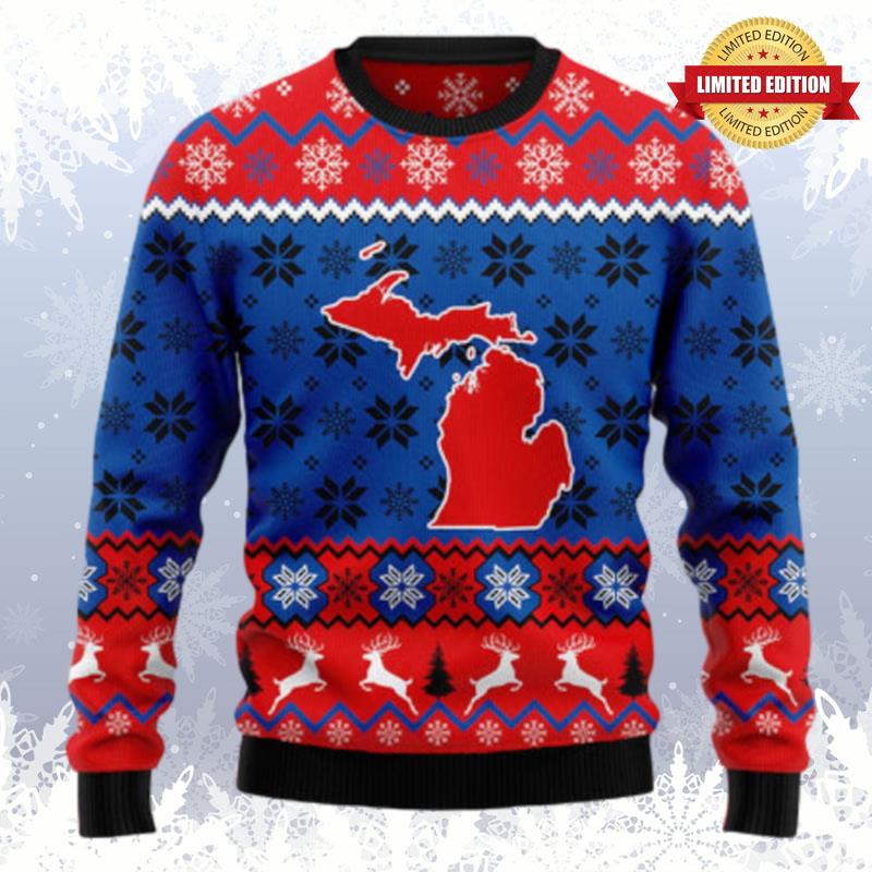 Sweet Home Michigan Ugly Sweaters For Men Women
