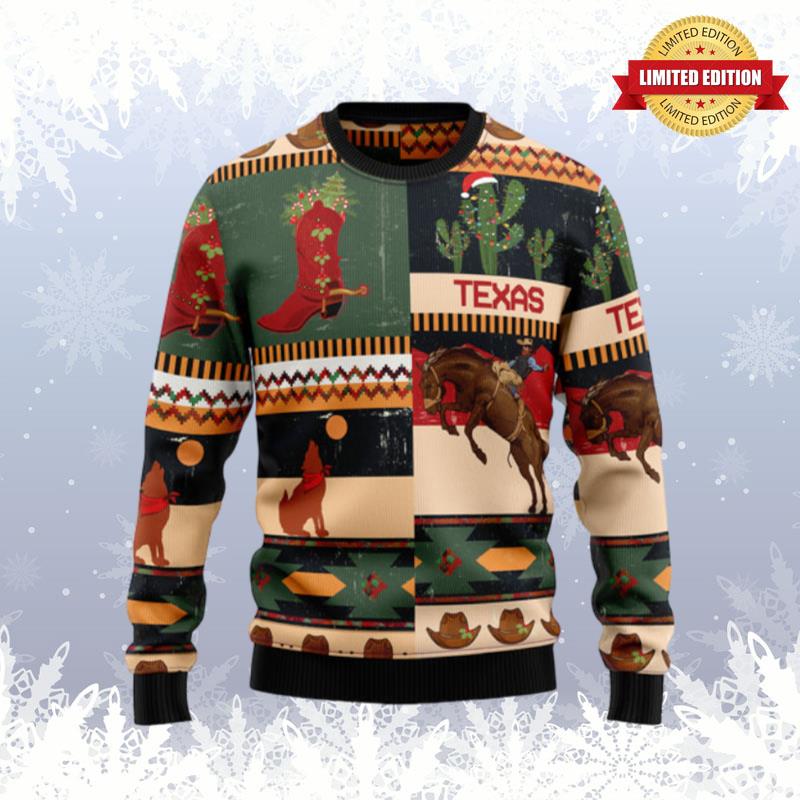 Texas Christmas T249 Ugly Christmas Sweater Ugly Sweaters For Men Women