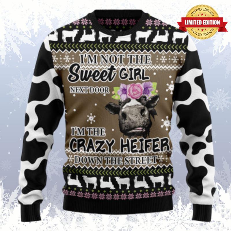 The Crazy Heifer Ugly Sweaters For Men Women