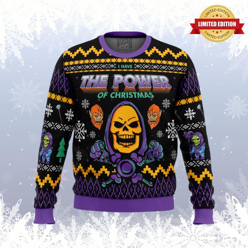 The Evil Power of Christmas He-Man Ugly Sweaters For Men Women