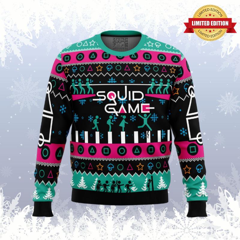 The Game is On Squid Game Ugly Sweaters For Men Women