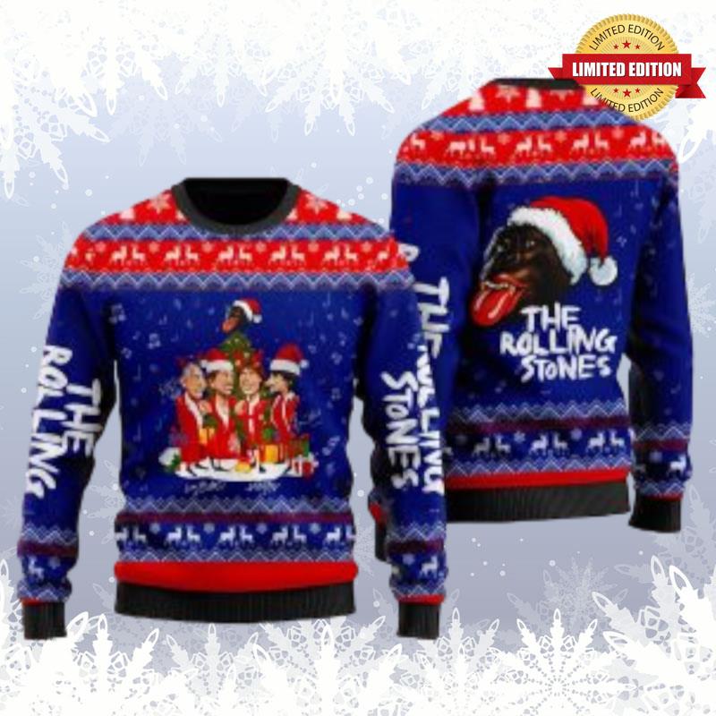 The Rolling Stones Christmas Ugly Sweaters For Men Women - RugControl
