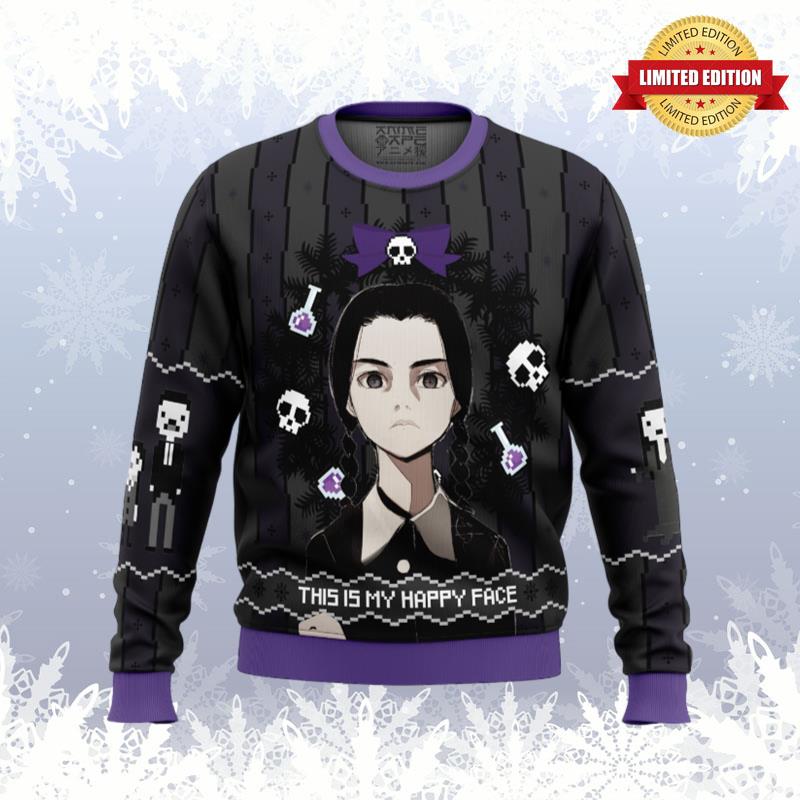 This is my Happy Face Wednesday Addams Ugly Sweaters For Men Women