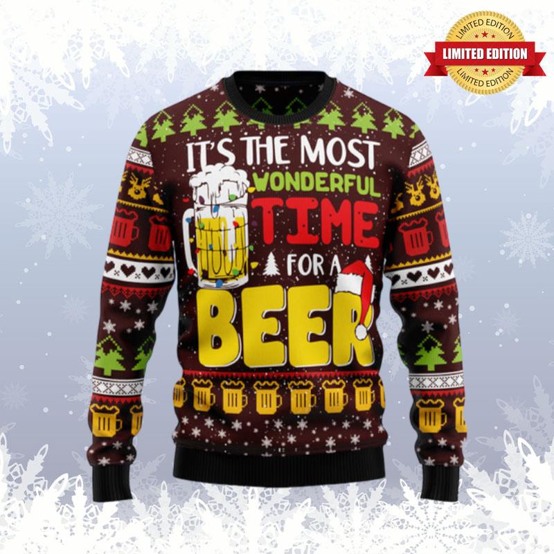 Time For Beer Ugly Sweaters For Men Women