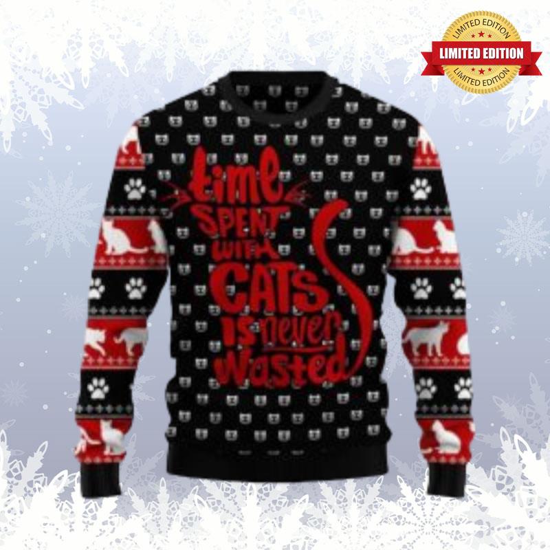 Time With Cat Christmas Ugly Christmas?1 Ugly Sweaters For Men Women