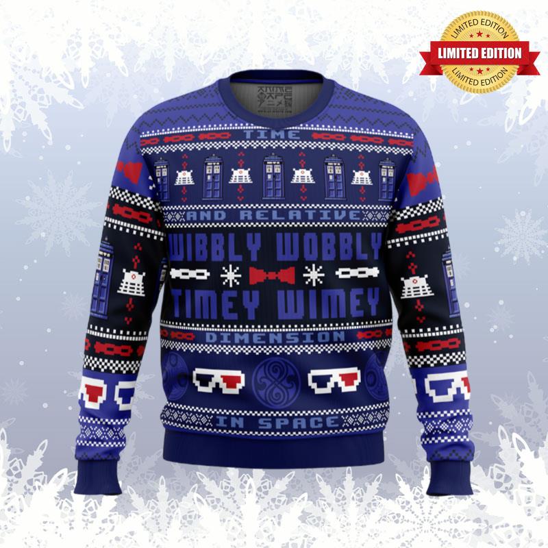 Timey Wimey Doctor Who Ugly Sweaters For Men Women