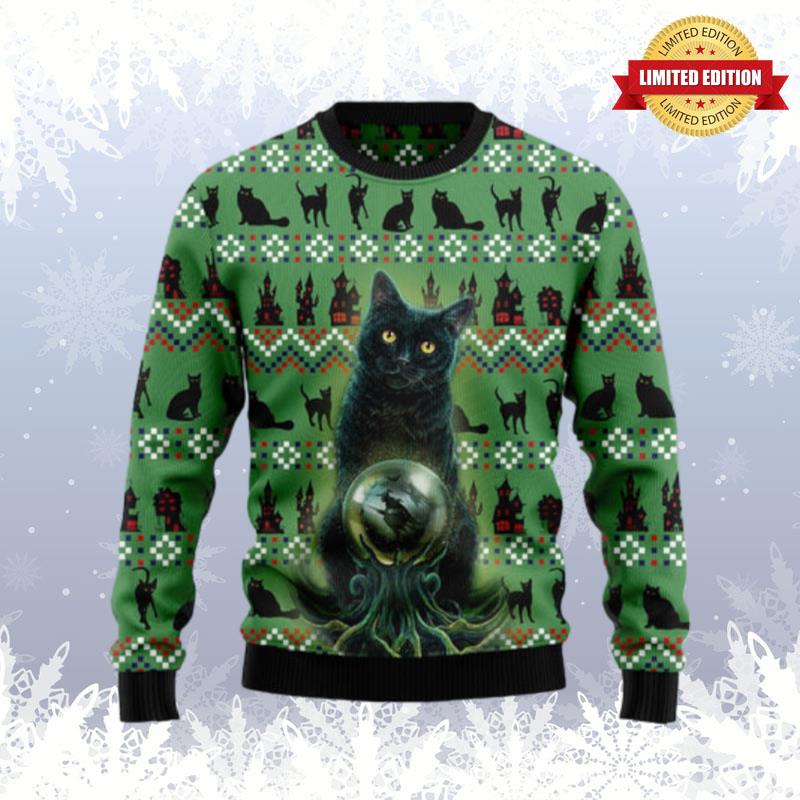 Ugly Black Cat Ugly Sweaters For Men Women