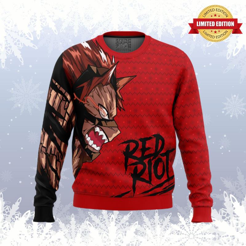 Unbreakable Red Riot My Hero Academia Ugly Sweaters For Men Women