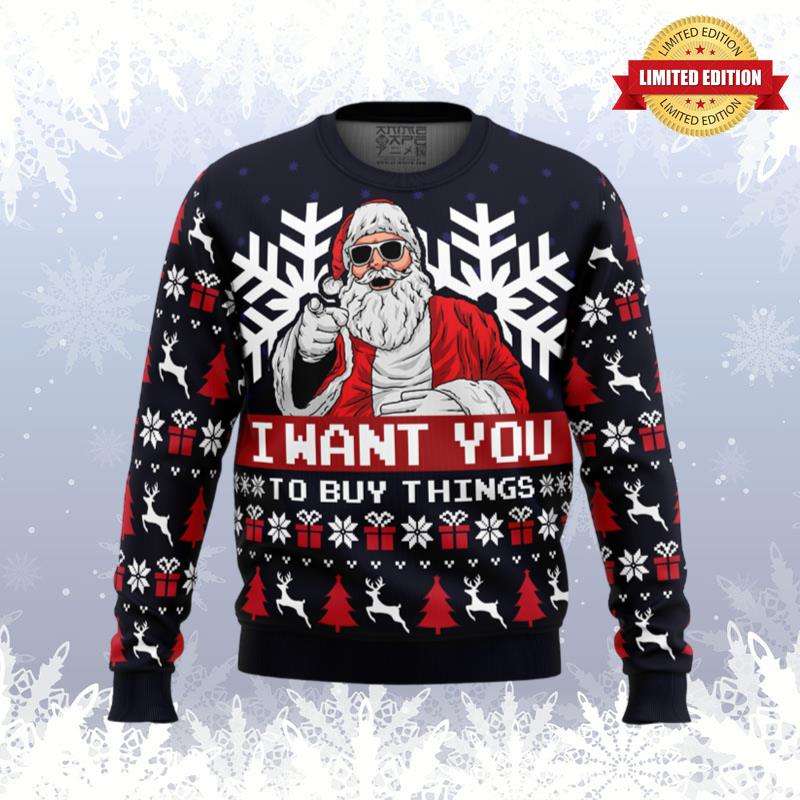 Uncle Santa Claus Ugly Sweaters For Men Women