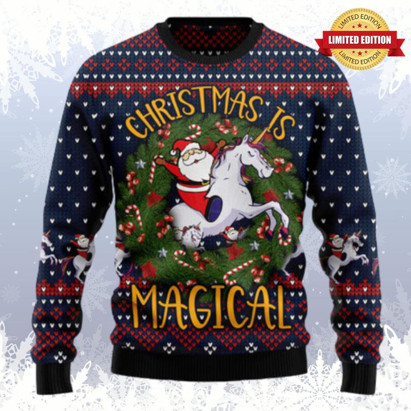 Unicorn Christmas Is Magical Ugly Sweaters For Men Women