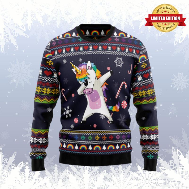 Unicorn Dab Ugly Sweaters For Men Women