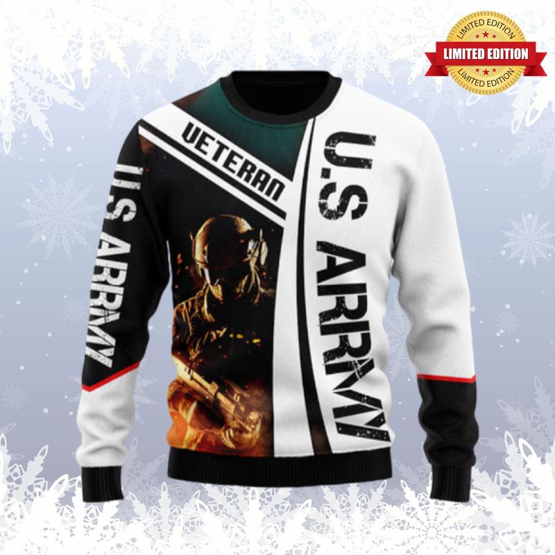 Us Army Veteran 3D Ugly Sweaters For Men Women