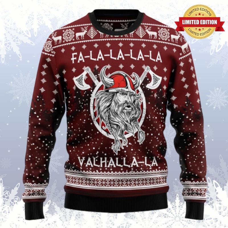 Vikings Fa La La La Ugly Sweaters For Men Women